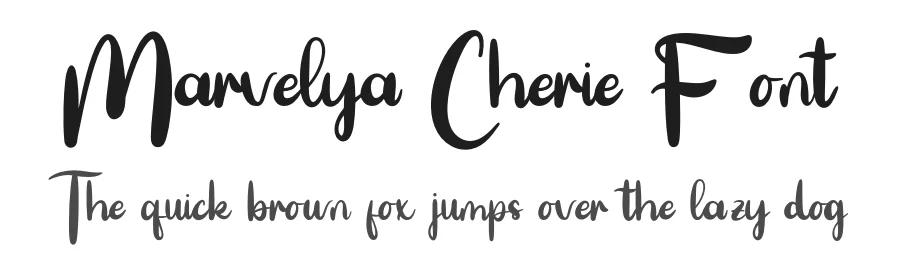 Marvelya Cherie Font by Creatifontstudios — Script Handwritten Font