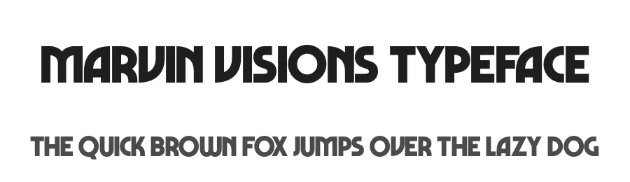 Marvin Visions Typeface by Mathieu Triay — Sans Serif Font