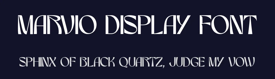Marvio Display Font by Surplus Type Co — Display Font — thumbnail 2