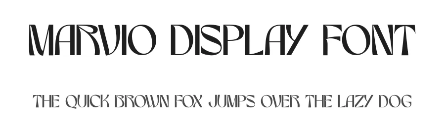 Marvio Display Font by Surplus Type Co — Display Font