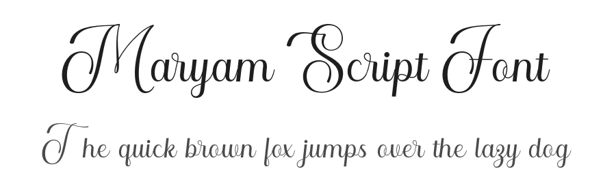 Maryam Script Font by imiftype — Serif Font