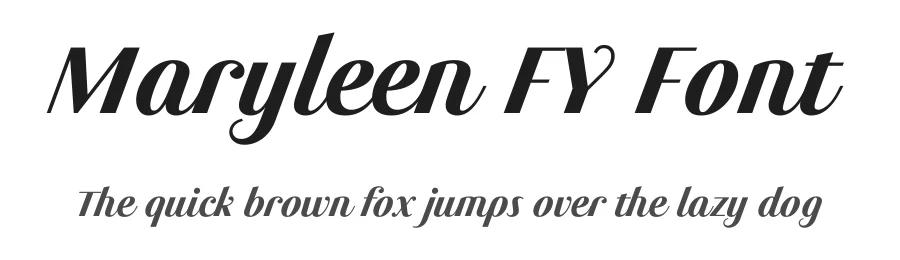 Maryleen FY Font by Black Foundry — Display Font