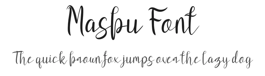Masbu Font by khalwastudio — Script Handwritten Font