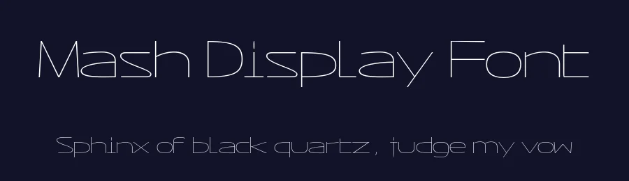 Mash Display Font by Leonhard Katschner — Sans Serif Font — thumbnail 2