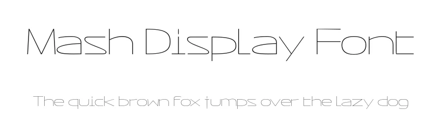 Mash Display Font by Leonhard Katschner — Sans Serif Font