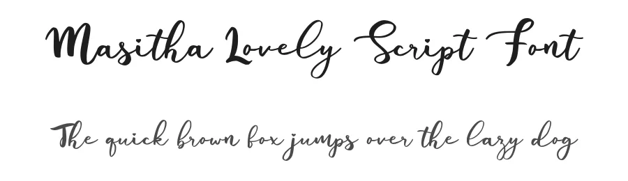 Masitha Lovely Script Font by craftsupplyco — Script Handwritten Font
