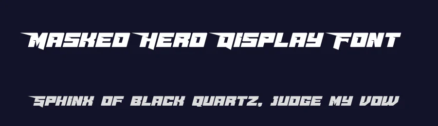 Masked Hero Display Font by ari — Display Font — thumbnail 2