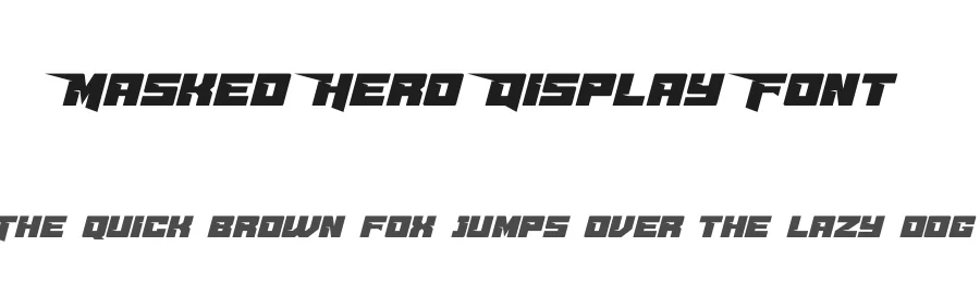 Masked Hero Display Font by ari — Display Font