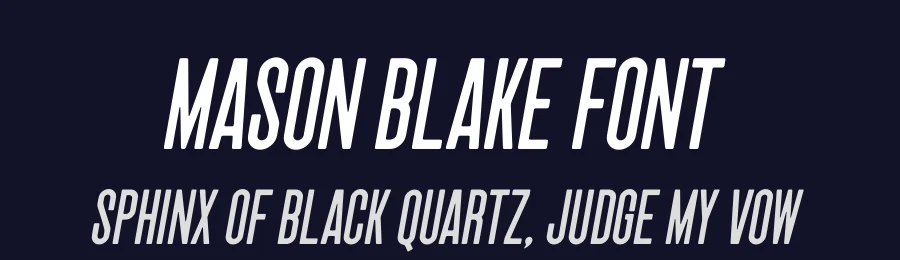 Mason Blake Font by Harvestype Co — Decorative Font — thumbnail 2