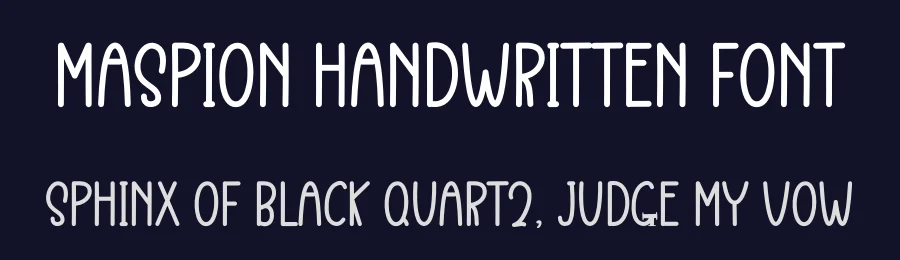 Maspion Handwritten Font by freshtypeink — Display Font — thumbnail 2