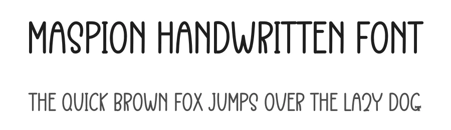 Maspion Handwritten Font by freshtypeink — Display Font