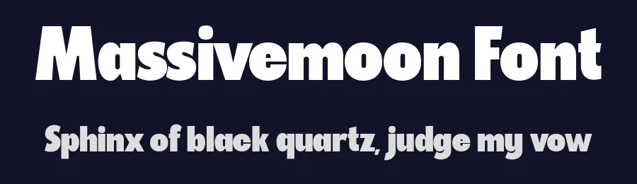 Massivemoon Font by Fortunes Co — Display Font — thumbnail 2