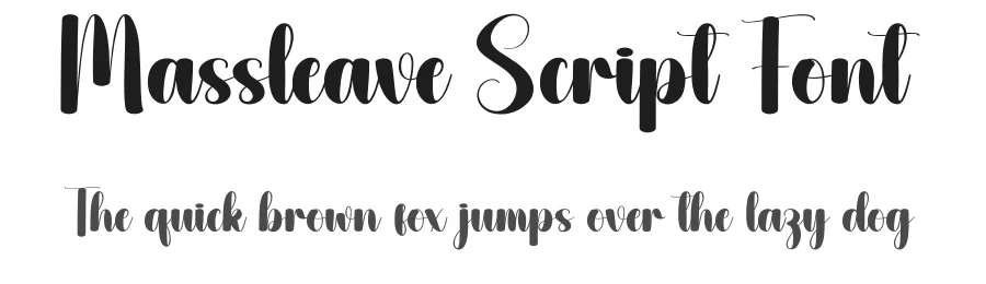 Massleave Script Font by andikastudio — Script Handwritten Font