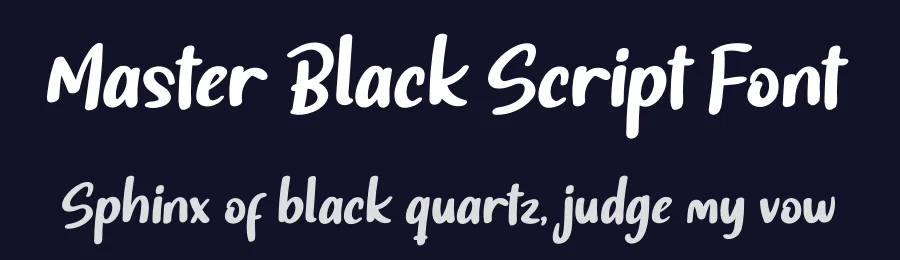 Master Black Script Font by productype — Script Handwritten Font — thumbnail 2
