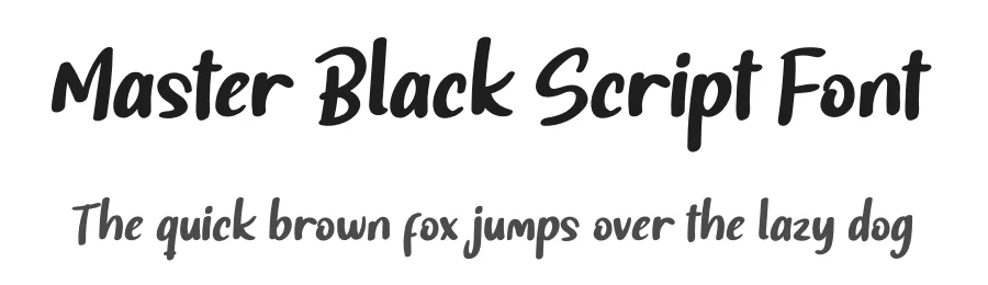 Master Black Script Font by productype — Script Handwritten Font