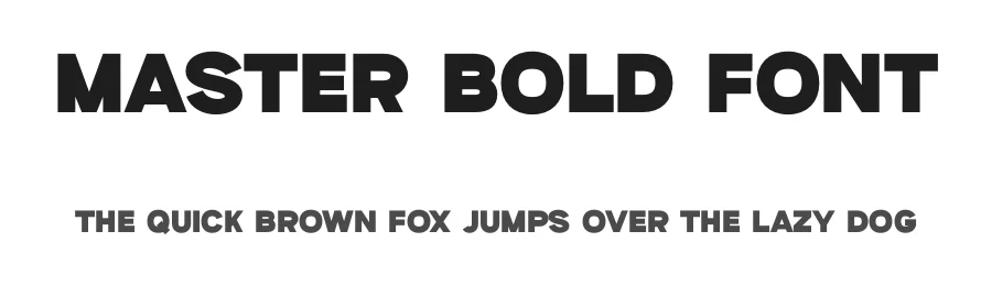 Master Bold Font by Graphicxell — Sans Serif Font