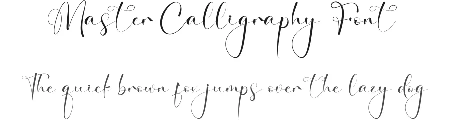Master Calligraphy Font by creativeletter — Script Handwritten Font