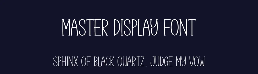 Master Display Font by Wati Studio — Display Font — thumbnail 2