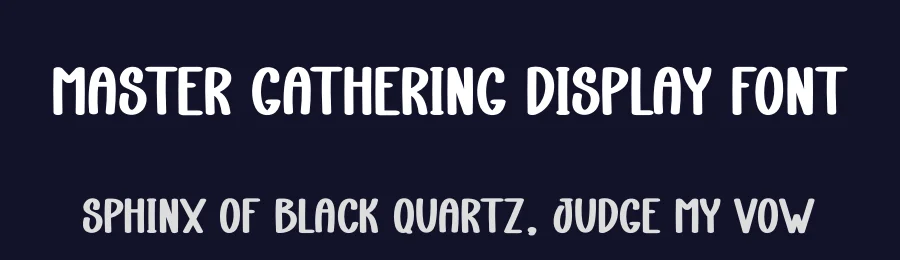 Master Gathering Display Font by creativeletter — Display Font — thumbnail 2