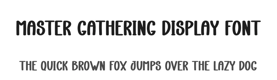 Master Gathering Display Font by creativeletter — Display Font