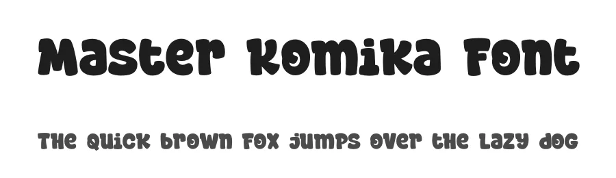 Master Komika Font by Sronstudio — Display Font