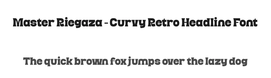 Master Riegaza – Curvy Retro Headline Font by timelesstype.co — Serif Font