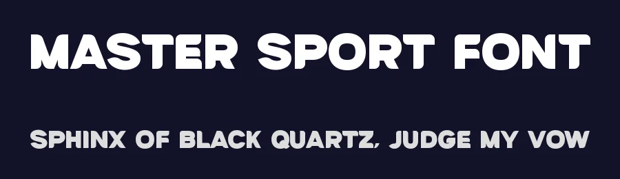 Master Sport Font by Graphicxell — Sans Serif Font — thumbnail 2