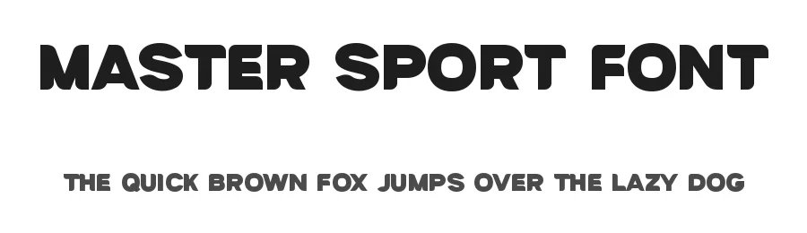 Master Sport Font by Graphicxell — Sans Serif Font