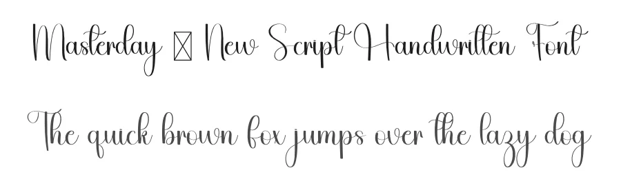 Masterday – New Script Handwritten Font by freshtypeink — Script Handwritten Font