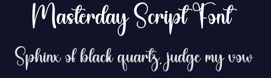 Masterday Script Font by creativeletter — Script Handwritten Font — thumbnail 2