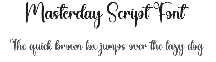Masterday Script Font by creativeletter — Script Handwritten Font