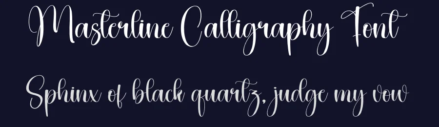 Masterline Calligraphy Font by creativeletter — Script Handwritten Font — thumbnail 2