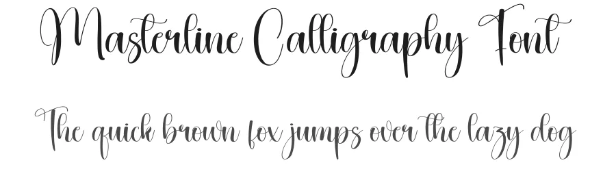 Masterline Calligraphy Font by creativeletter — Script Handwritten Font