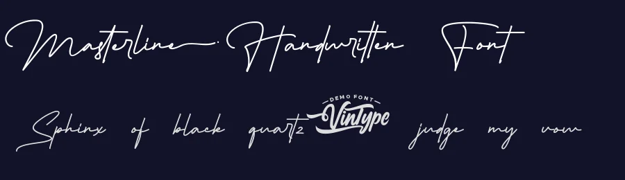 Masterline Handwritten Font by VinType — Script Handwritten Font — thumbnail 2