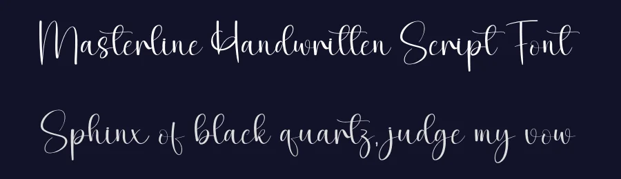 Masterline Handwritten Script Font by andikastudio — Script Handwritten Font — thumbnail 2