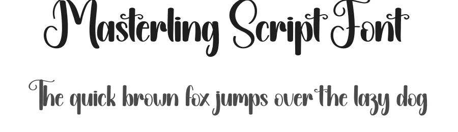 Masterling Script Font by creativeletter — Script Handwritten Font