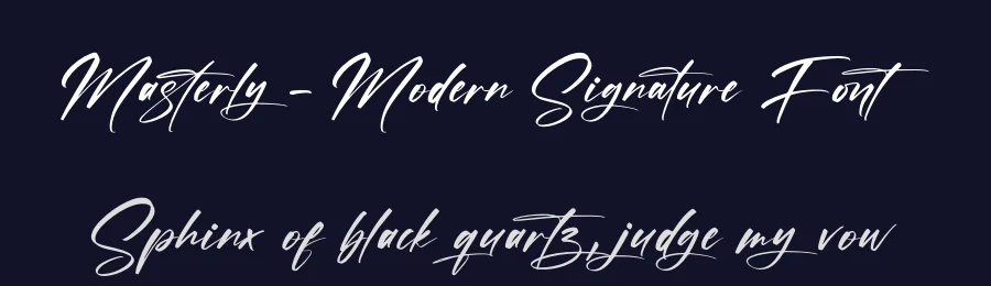Masterly – Modern Signature Font by letternity — Script Handwritten Font — thumbnail 2