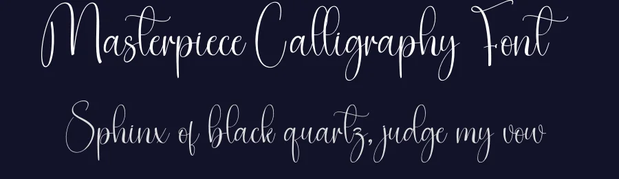 Masterpiece Calligraphy Font by creativeletter — Script Handwritten Font — thumbnail 2