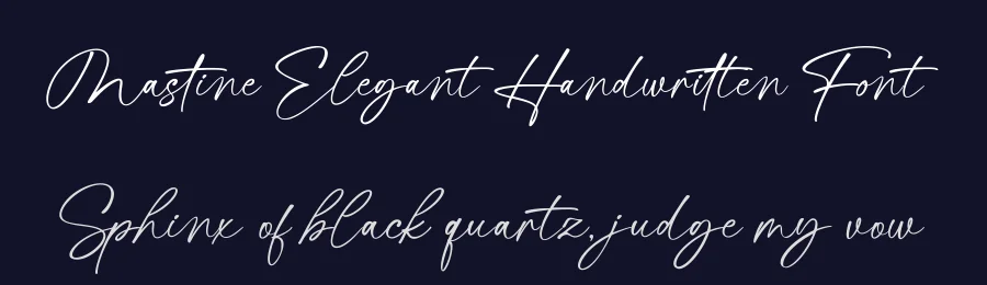 Mastine Elegant Handwritten Font by Basnistudio — Script Handwritten Font — thumbnail 2