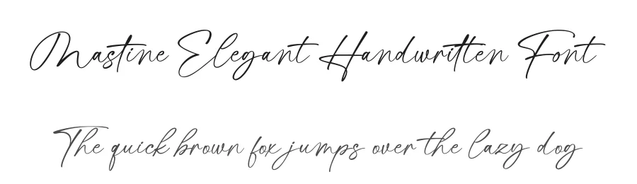 Mastine Elegant Handwritten Font by Basnistudio — Script Handwritten Font