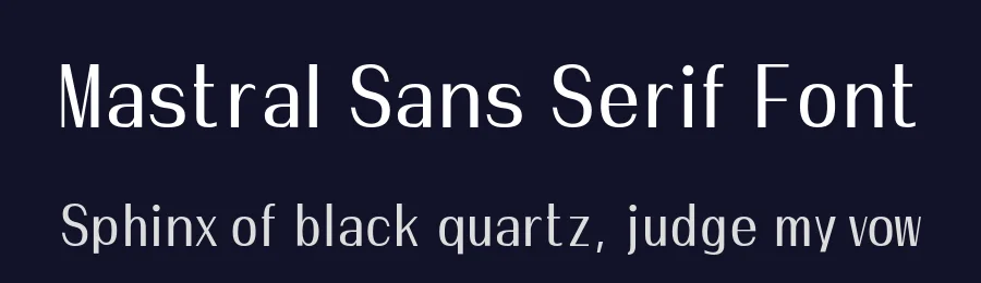 Mastral Sans Serif Font by Arief rochman — Sans Serif Font — thumbnail 2