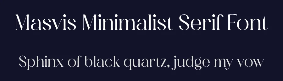 Masvis Minimalist Serif Font by Storytype — Serif Font — thumbnail 2