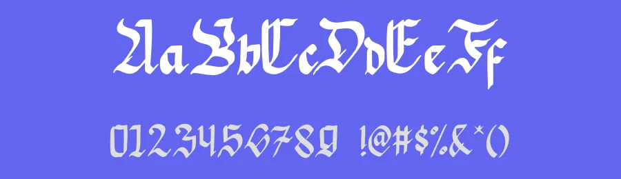Mata Pisau Font by Enigma Lettering Studio — Blackletter Font — thumbnail 3