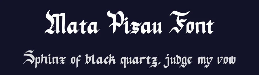 Mata Pisau Font by Enigma Lettering Studio — Blackletter Font — thumbnail 2