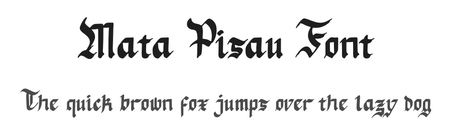 Mata Pisau Font by Enigma Lettering Studio β Blackletter Font