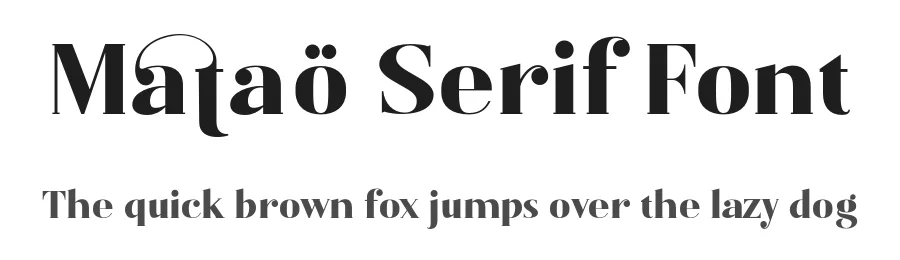 Mataö Serif Font by Identitype — Decorative Font