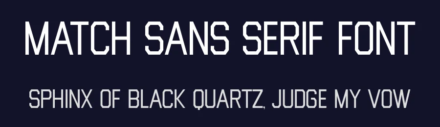 Match Sans Serif Font by Funtype — Decorative Font — thumbnail 2
