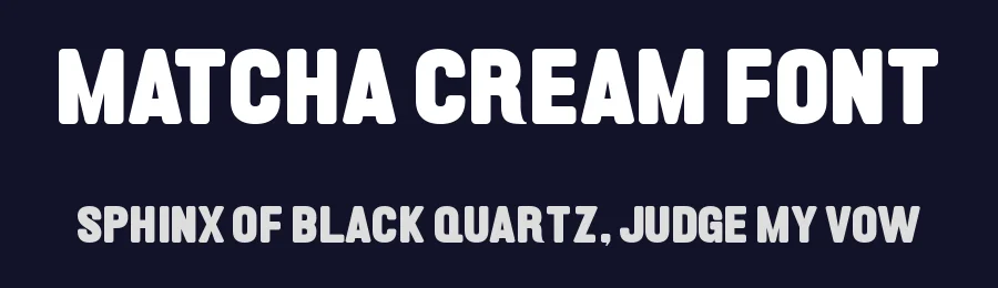 Matcha Cream Font by Almairatype — Decorative Font — thumbnail 2