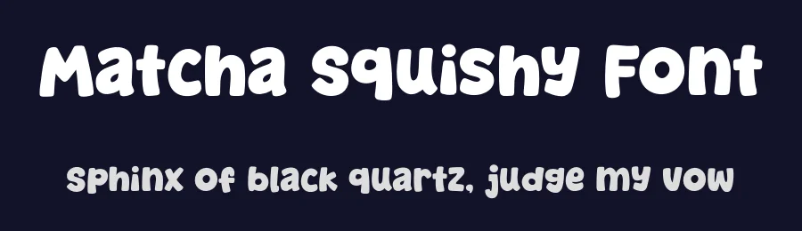 Matcha Squishy Font by Khurasan — Display Font — thumbnail 2