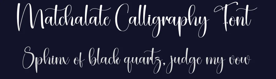 Matchalate Calligraphy Font by creativeletter — Script Handwritten Font — thumbnail 2